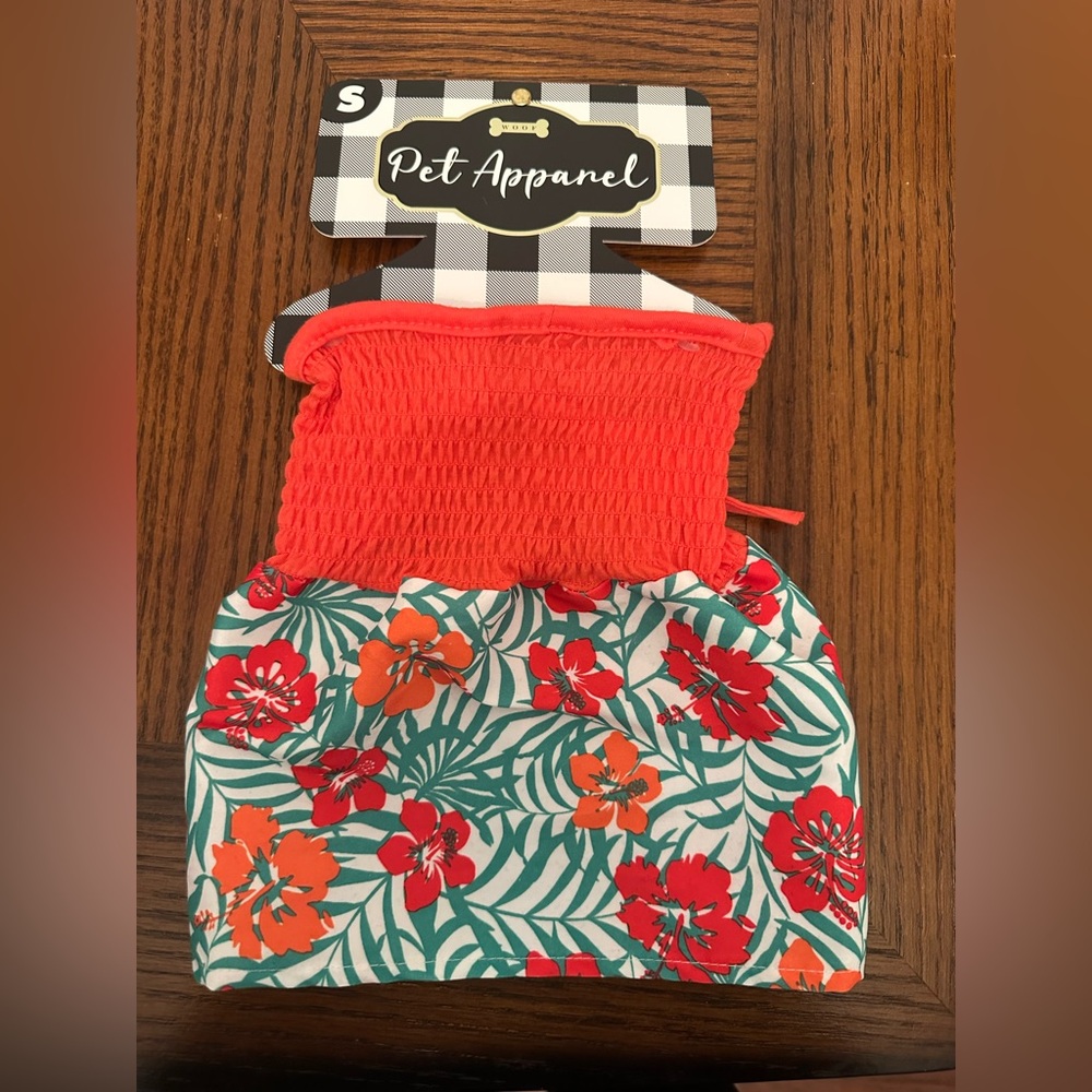 Hawaiian dress for small dog size small new